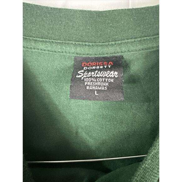 Vintage 90s Bahamas Nassau Tourist T-shirt Adult Extra Large Embroidered Green - Picture 3 of 3